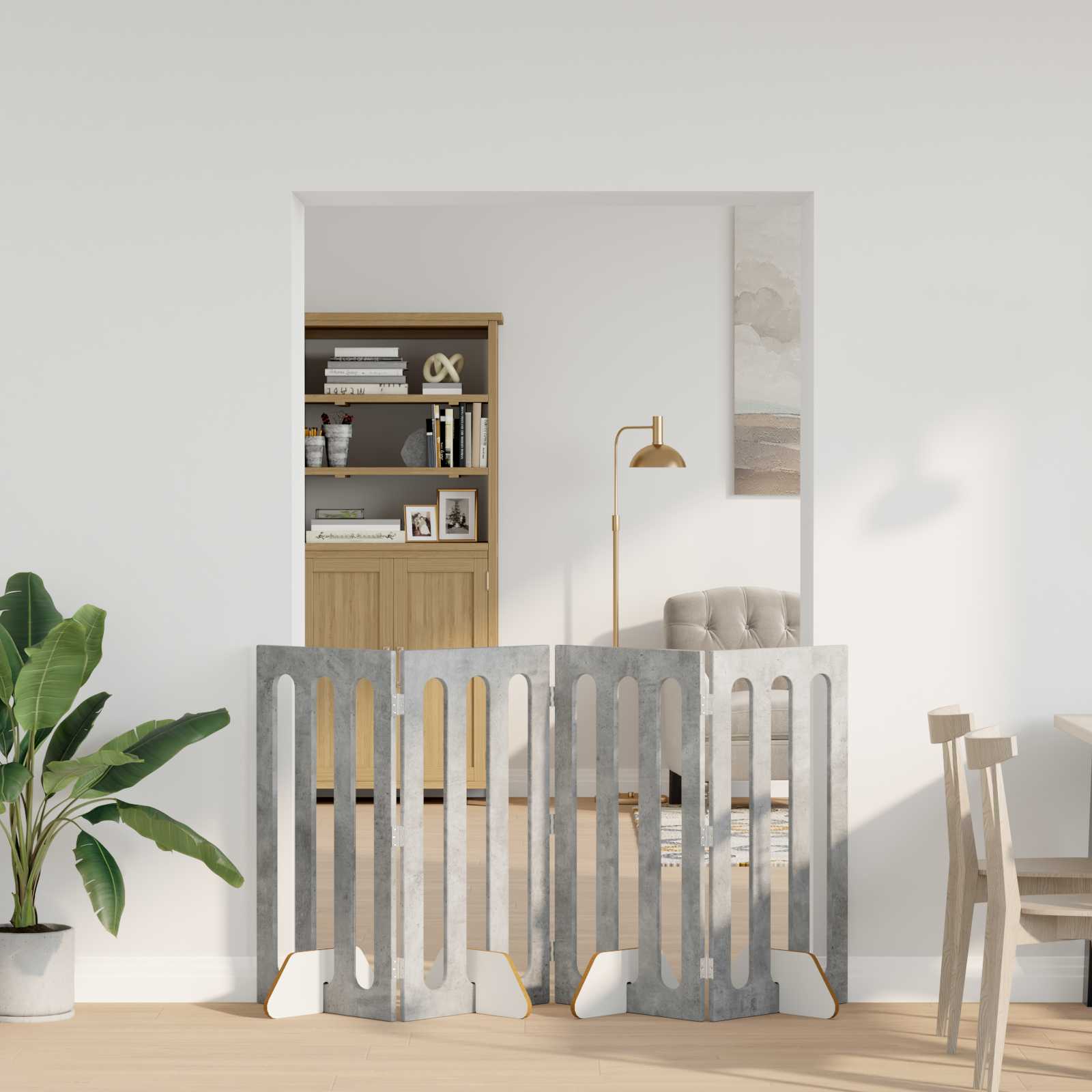Faltbarer Haustierzaun 2 pcs Weiß 100,5 x 38 x 70 cm
