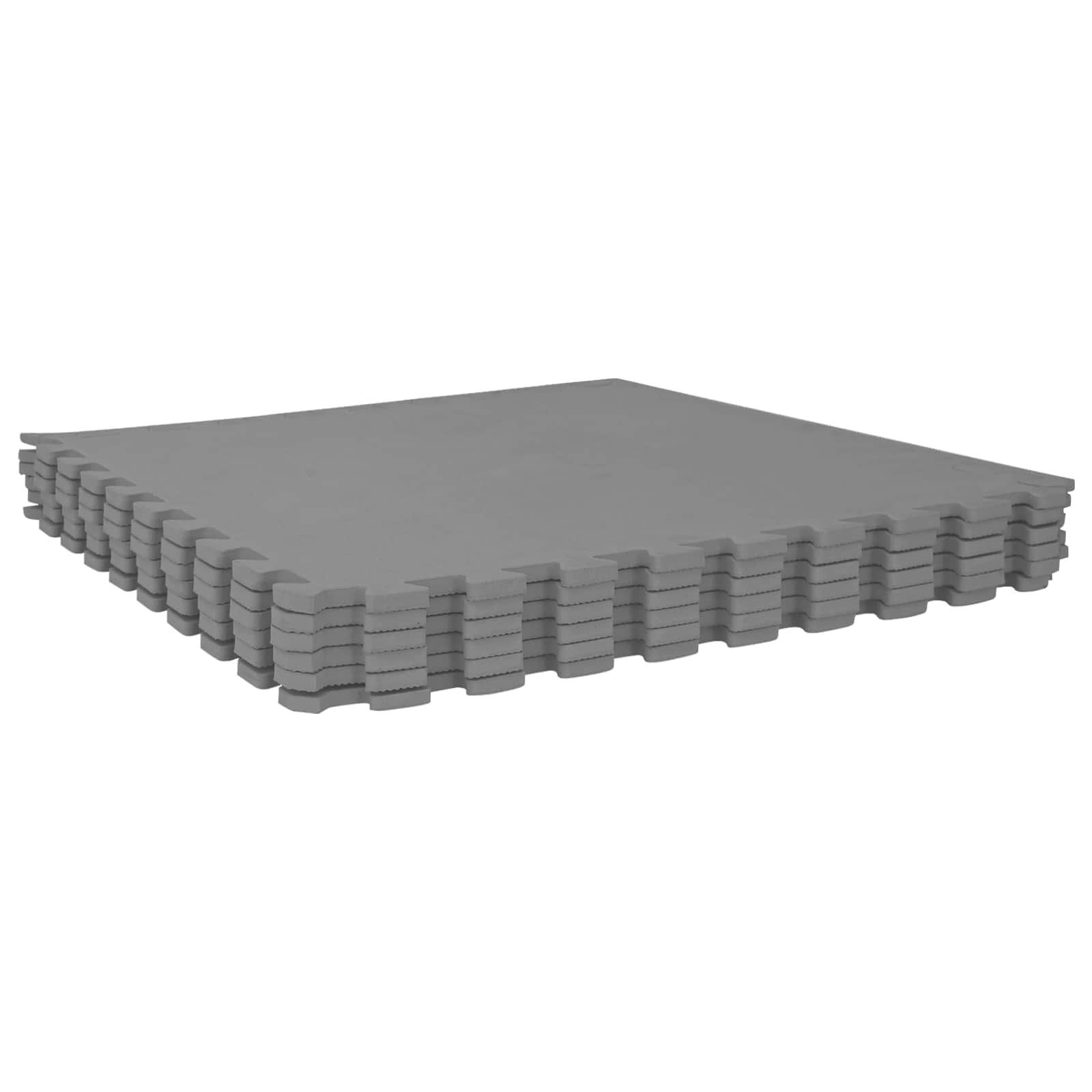 Pool Bodenteppich 6 pcs Schwarz 2,16 ㎡ EVA-Schaum
