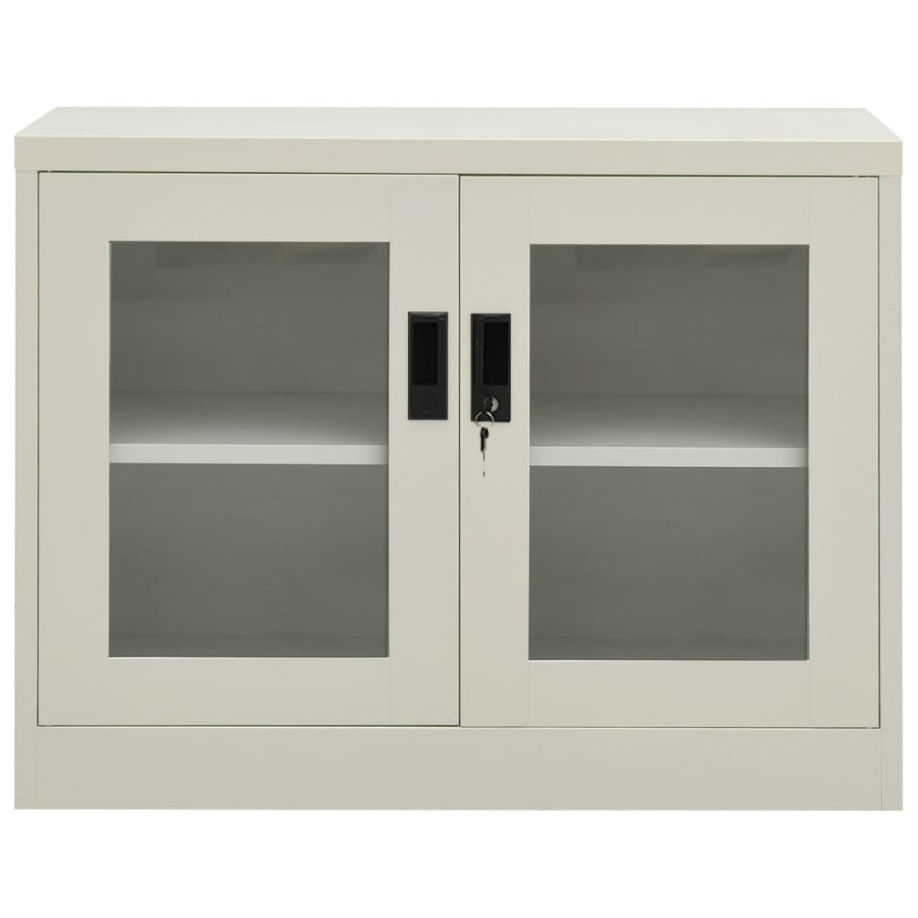 Büroschrank Weiß 90x40x70 cm Stahl