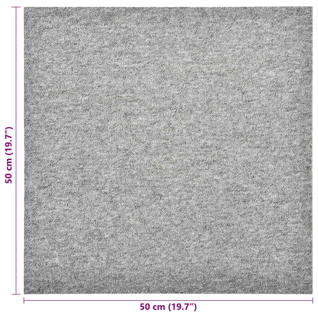 Teppich 20 pcs Gestreiftes Anthrazit 50 x 50 cm
