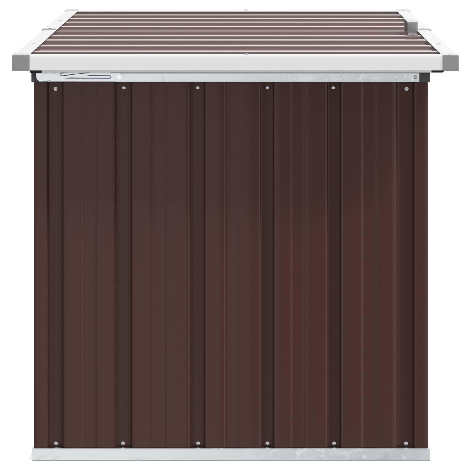 Außenlagerbox Holz 109 x 67 x 65 cm Verzinkter Stahl