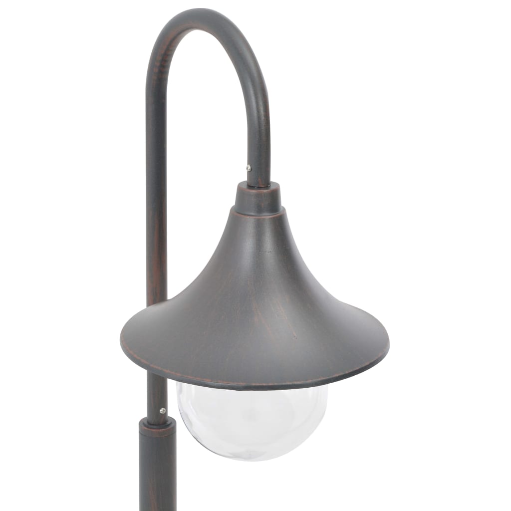 Garten-Pollerleuchte E27 120 cm Aluminium Weiß