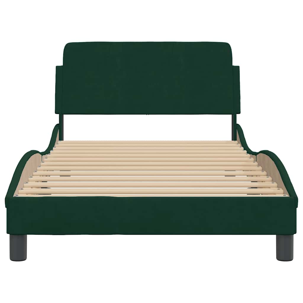 Bettgestell "Dover" Hellgrau 80x200 cm Samt