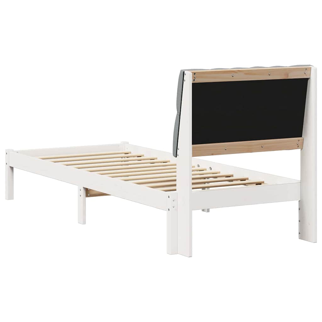 Bettgestell mit gepolstertem Kopfteil Braun 200 x 200 cm