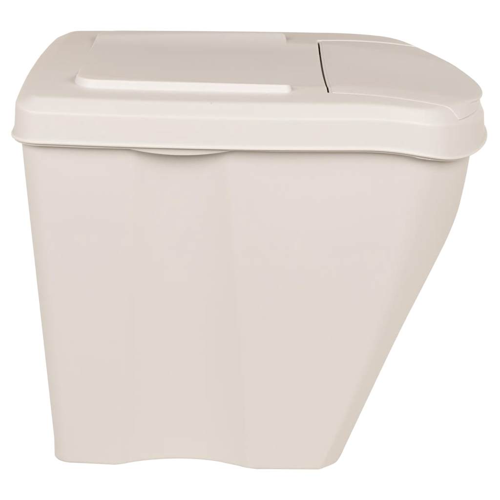 Stapelbare Mülleimer 3 Stk. Grau 75 L Polypropylen