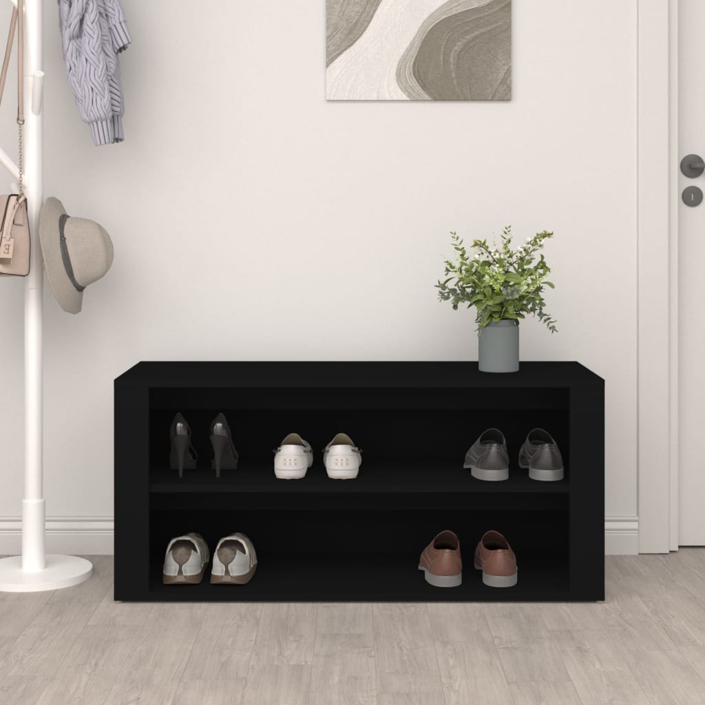 Schuhregal Weiß 100x35x45 cm Holzwerkstoff