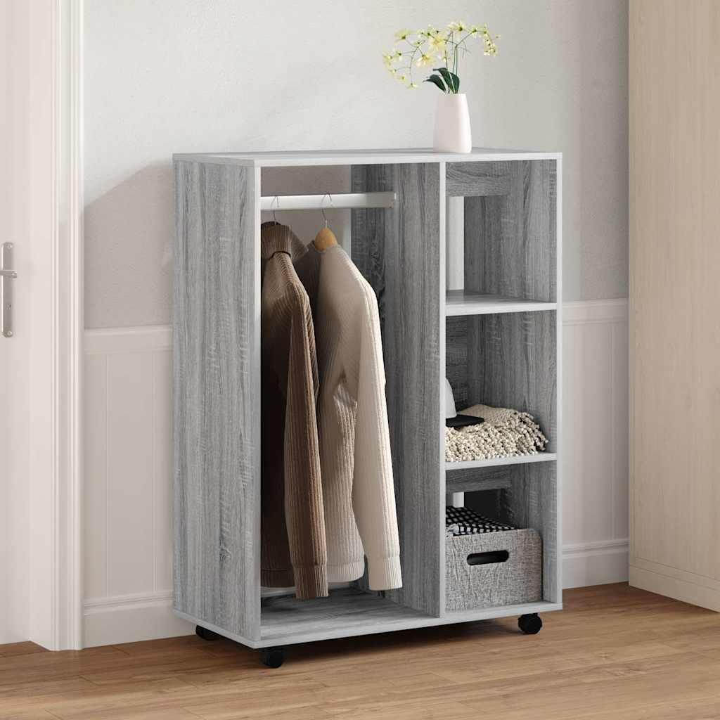 Kleiderschrank Weiß 80x40x110 cm Holzwerkstoff
