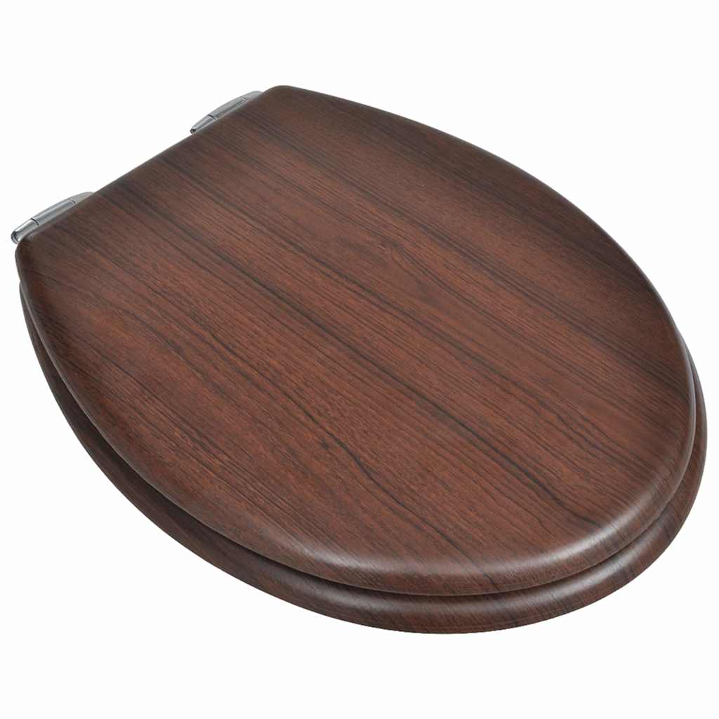 Toilettensitz MDF Deckel Schlichtes Design Weiß