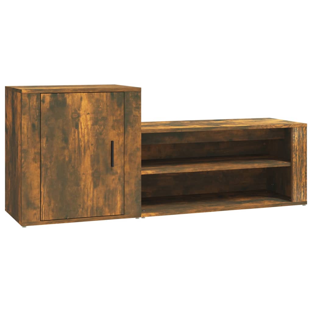 Schuhschrank Weiß 130x35x54 cm Holzwerkstoff