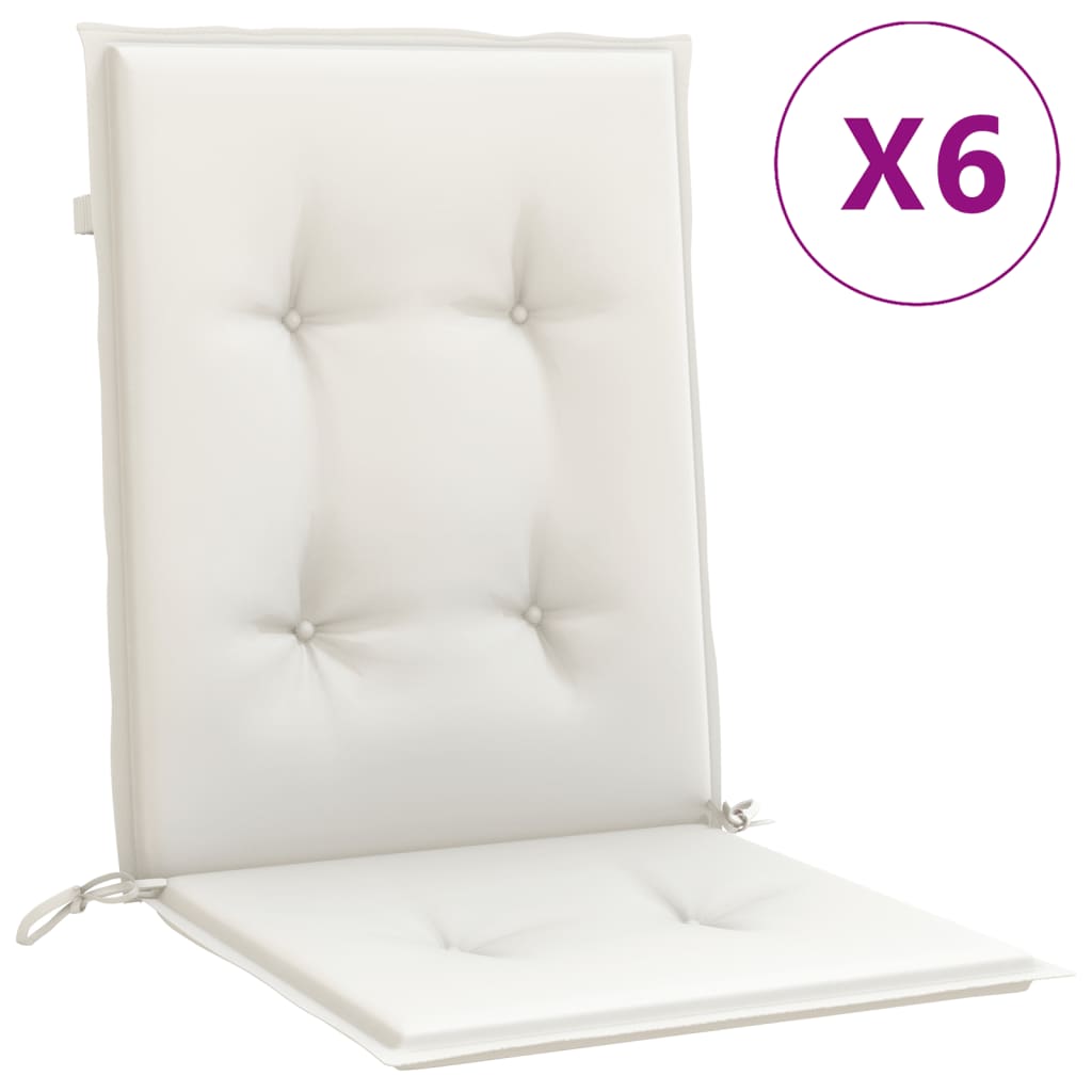 Niedriglehner-Auflagen 2 Stk Melange Anthrazit 100x50x7cm Stoff