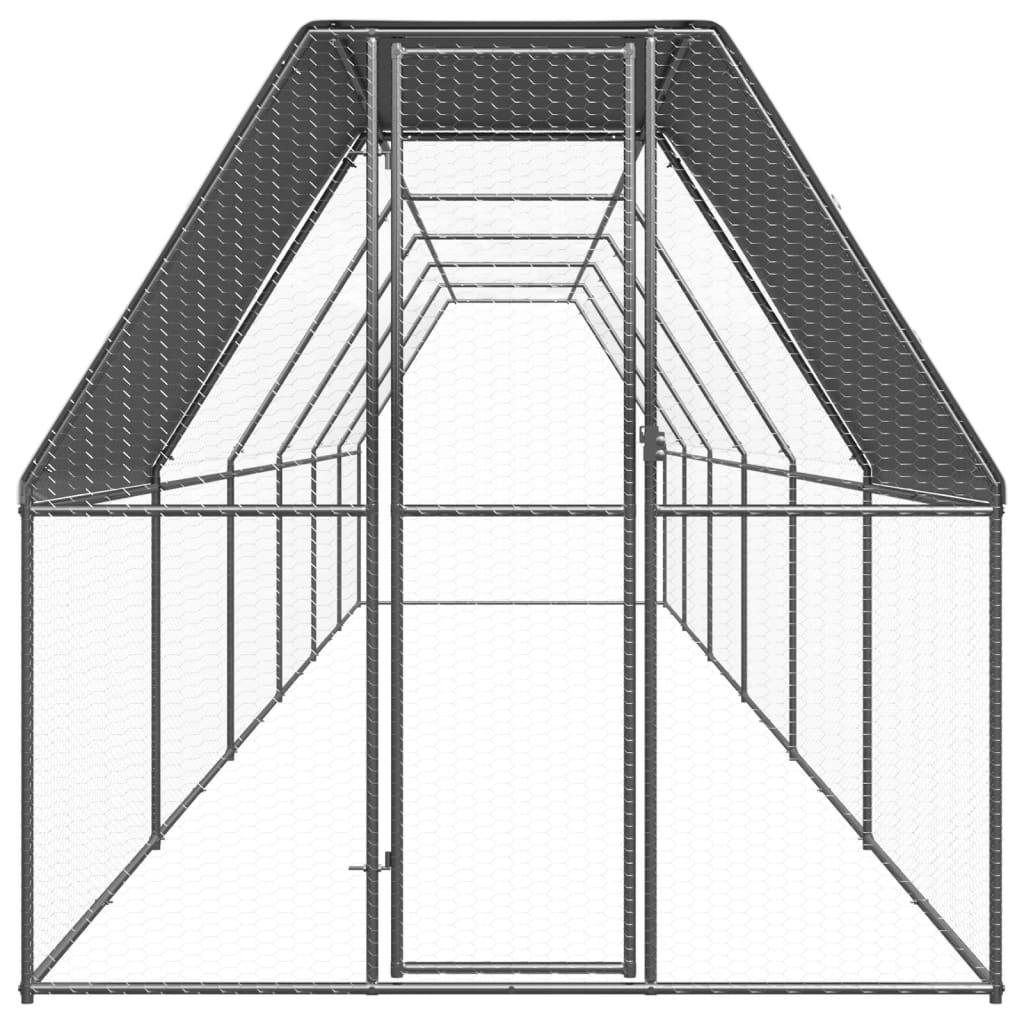 Outdoor-Hühnerkäfig 2x2x2 m Verzinkter Stahl
