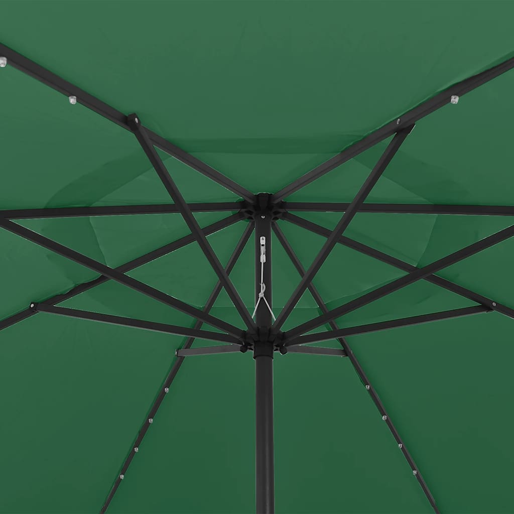 Sonnenschirm mit LED-Beleuchtung 400 cm Sandweiß