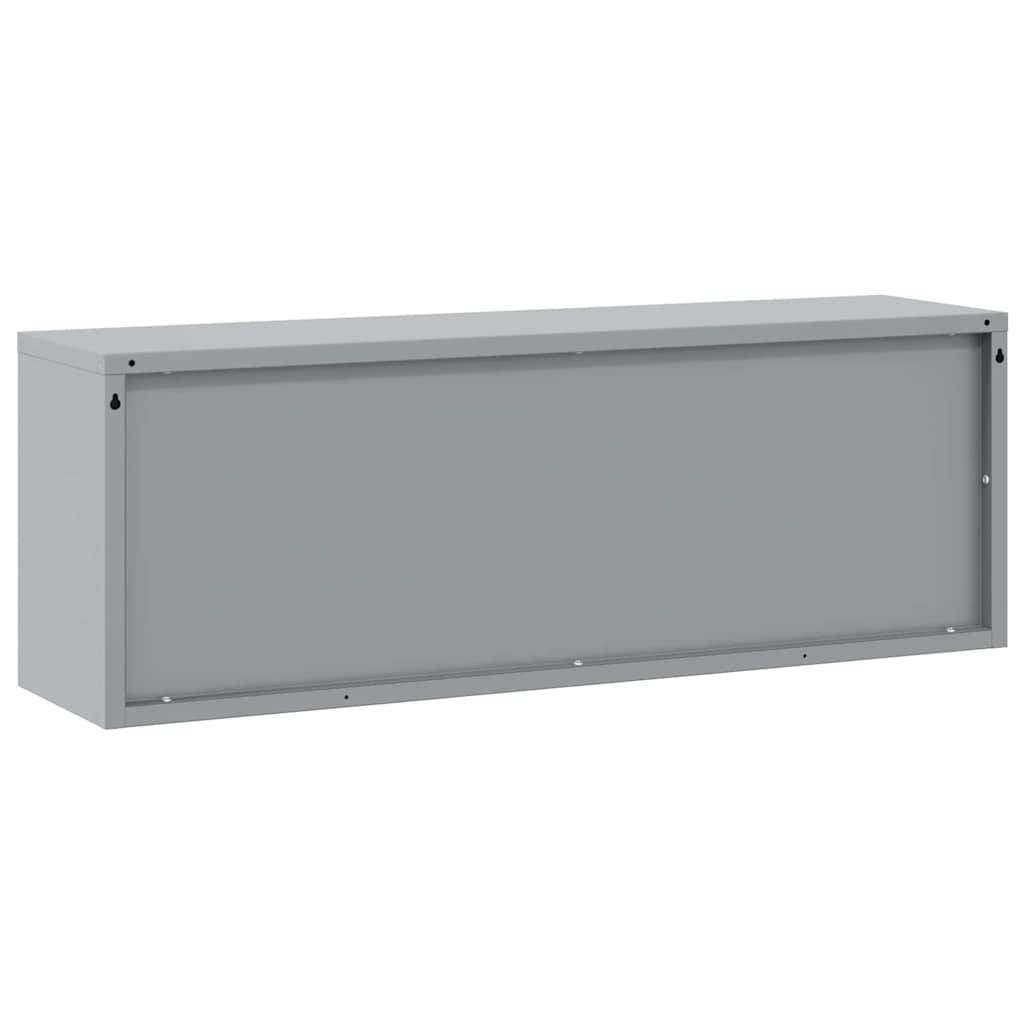 Werkzeugschrank mit Speicher Schwarz und Grau 50 x 25 x 35 cm