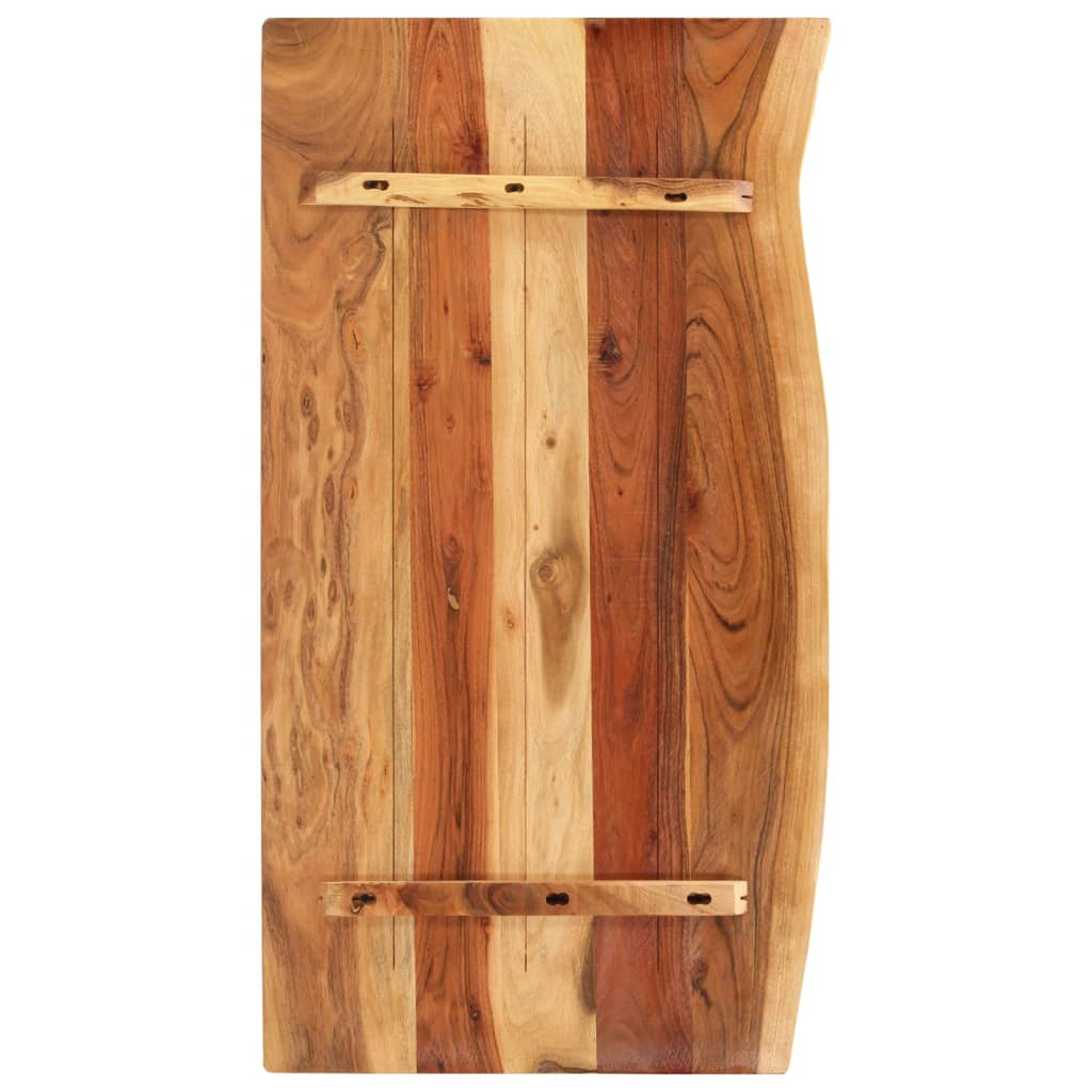 Badezimmer-Waschtischplatte Massivholz Akazie 100x52x2,5 cm
