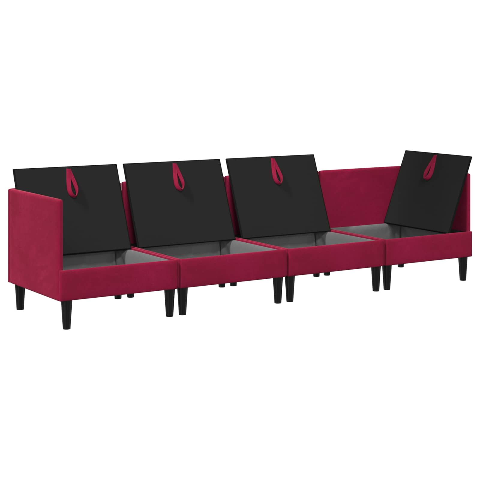 Wohnzimmergarnitur mit Kissen mit Speicher 3 pcs Hellgrau Samt