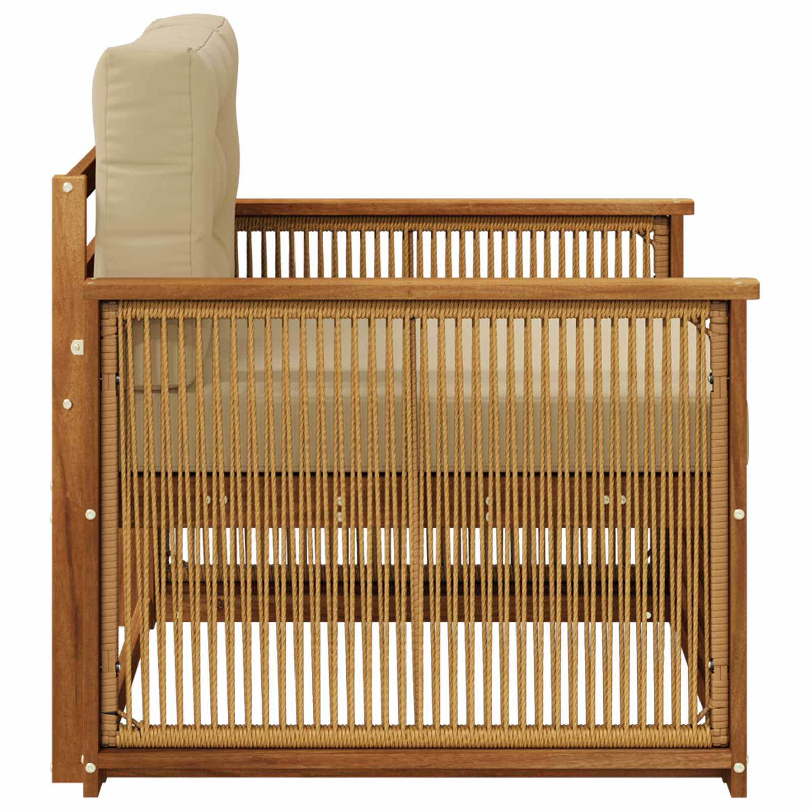 2 Stück Outdoor-Sofa Natur