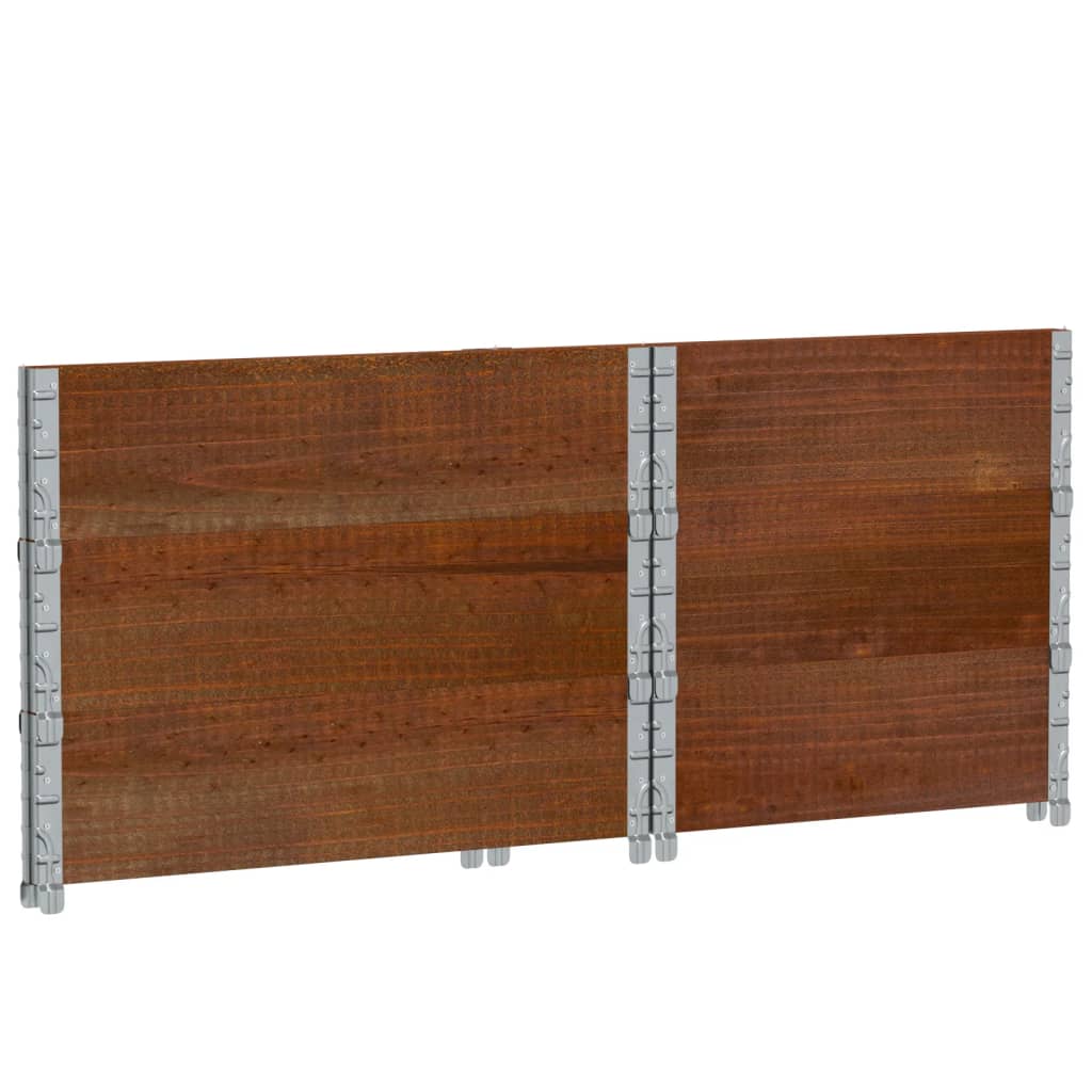 Pflanzkasten Grau 150x100 cm Massivholz Kiefer