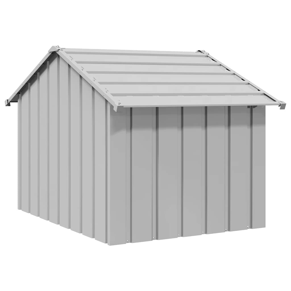 Hundehütte mit Dach 85x107x81 cm Verzinkter Stahl