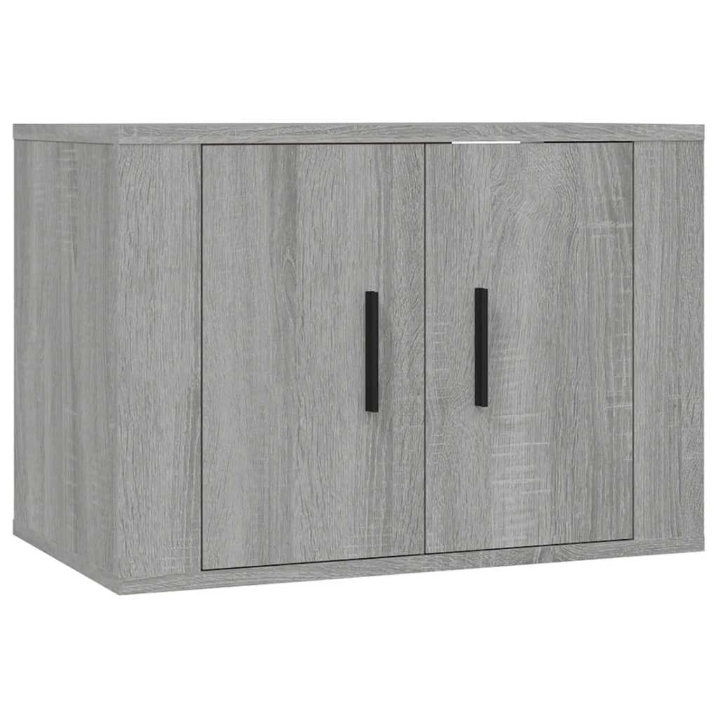 3-tlg. TV-Schrank-Set Weiß Holzwerkstoff