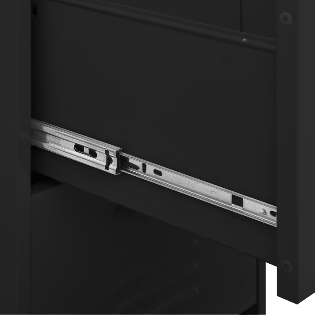 Beistellschrank Olivgrün 42,5x35x101,5 cm Stahl
