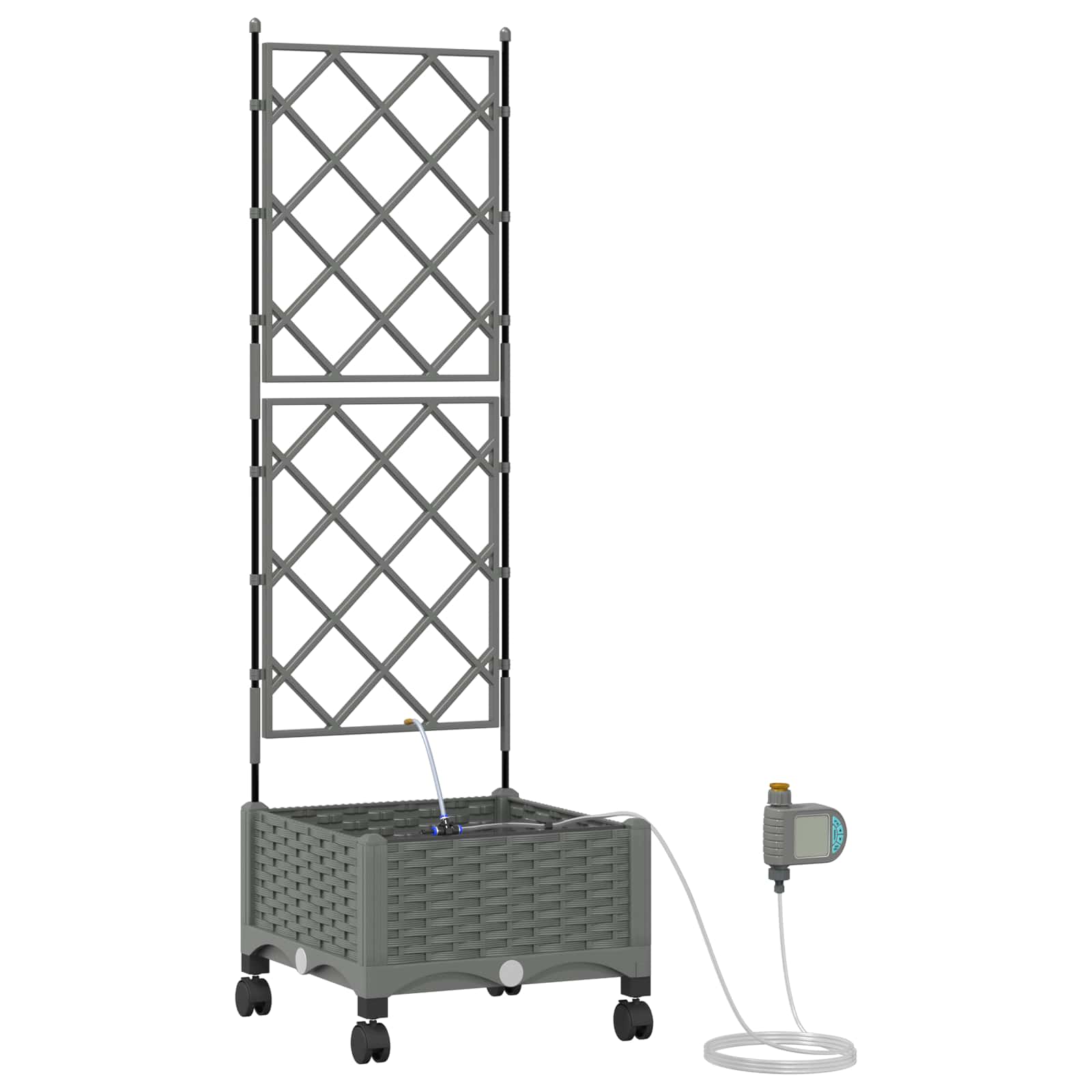 Garten-Pflanzgefäß 4 Stk. Braun 160 x 40 x 22 cm PP