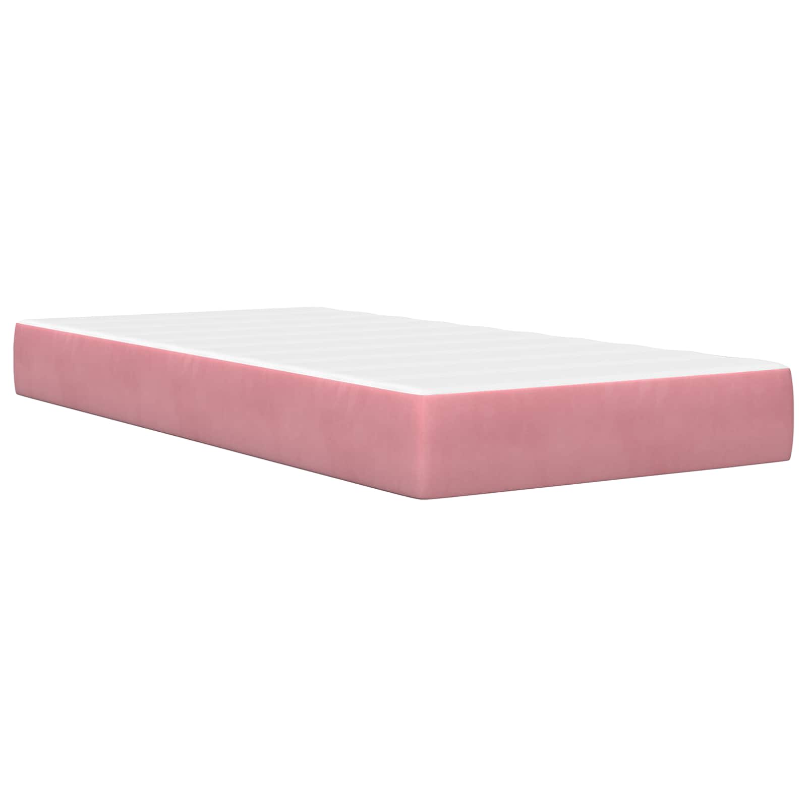 Bettgestell mit Matratze mit Kopfteil Hellgrau 80 x 200 cm Samt