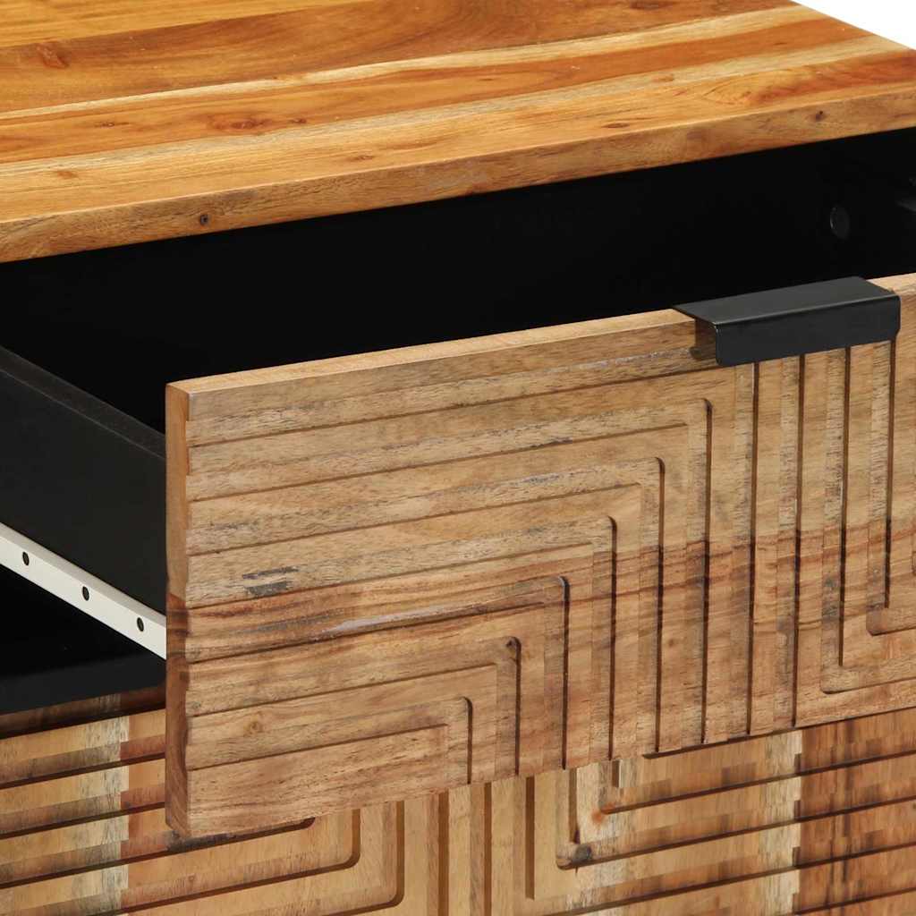 Bettschrank Braun 50 x 33 x 60 cm Massivholz Akazie