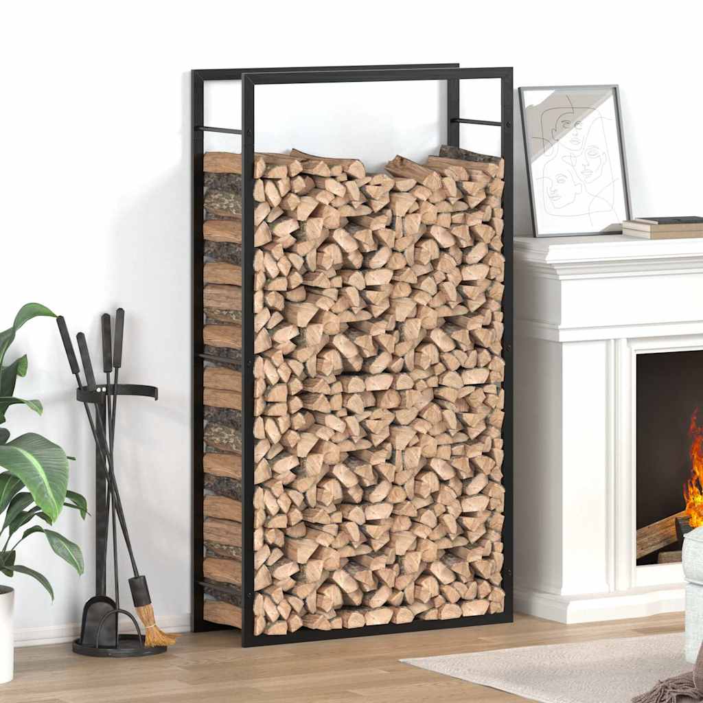 Brennholzregal 50x28x94 cm Edelstahl