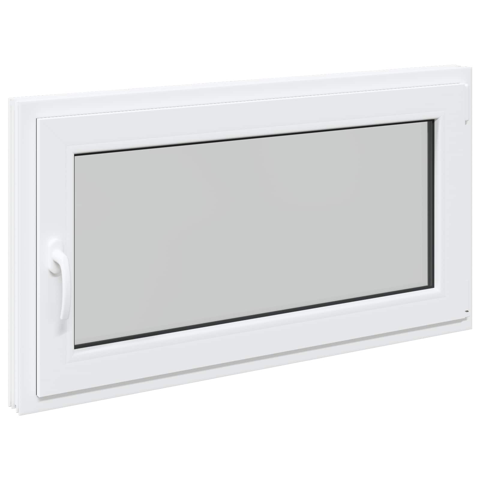 Kellerfenster RISOR 50 x 50 cm PVC und Glas Weiß