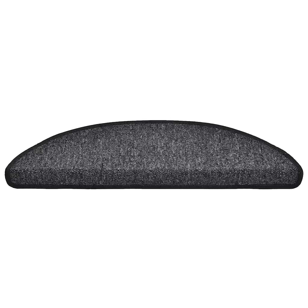 Stufenmatten 15 Stk. 56x17x3 cm Anthrazit Halbrund