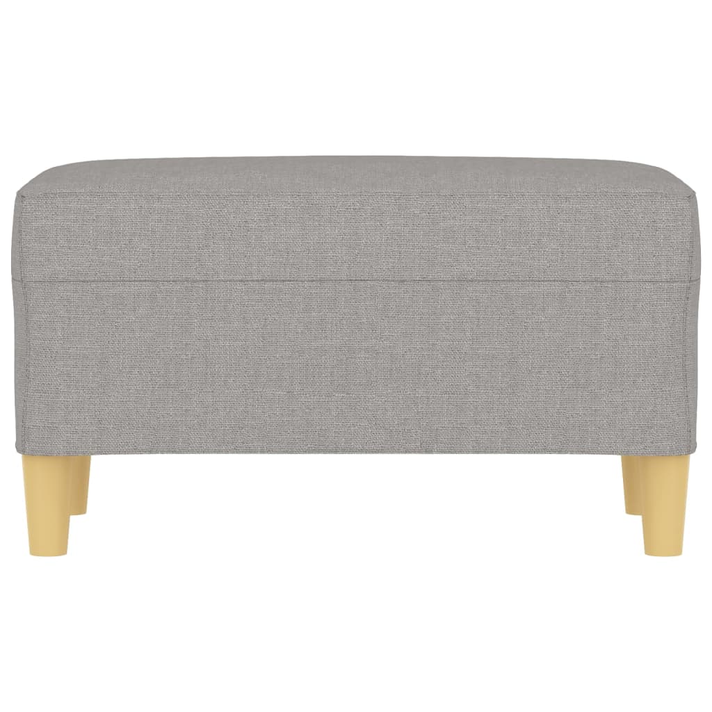 Sitzbank Hellgrau 70x35x41 cm Stoff