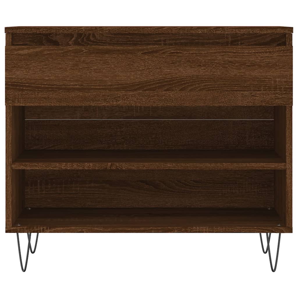 Schuhregal Räuchereiche 70x36x60 cm Holzwerkstoff