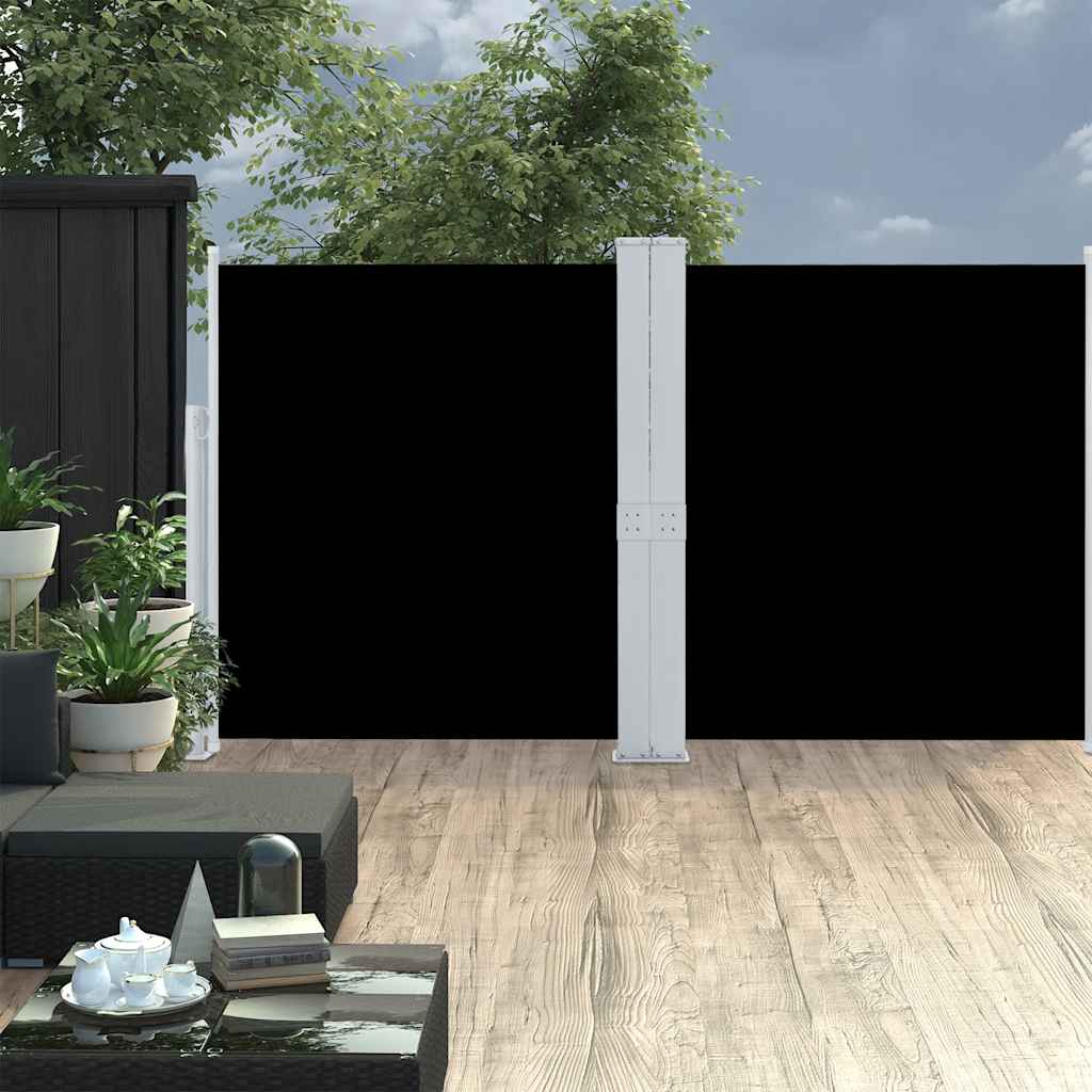 Ausziehbare Seitenmarkise 160×600 cm Braun