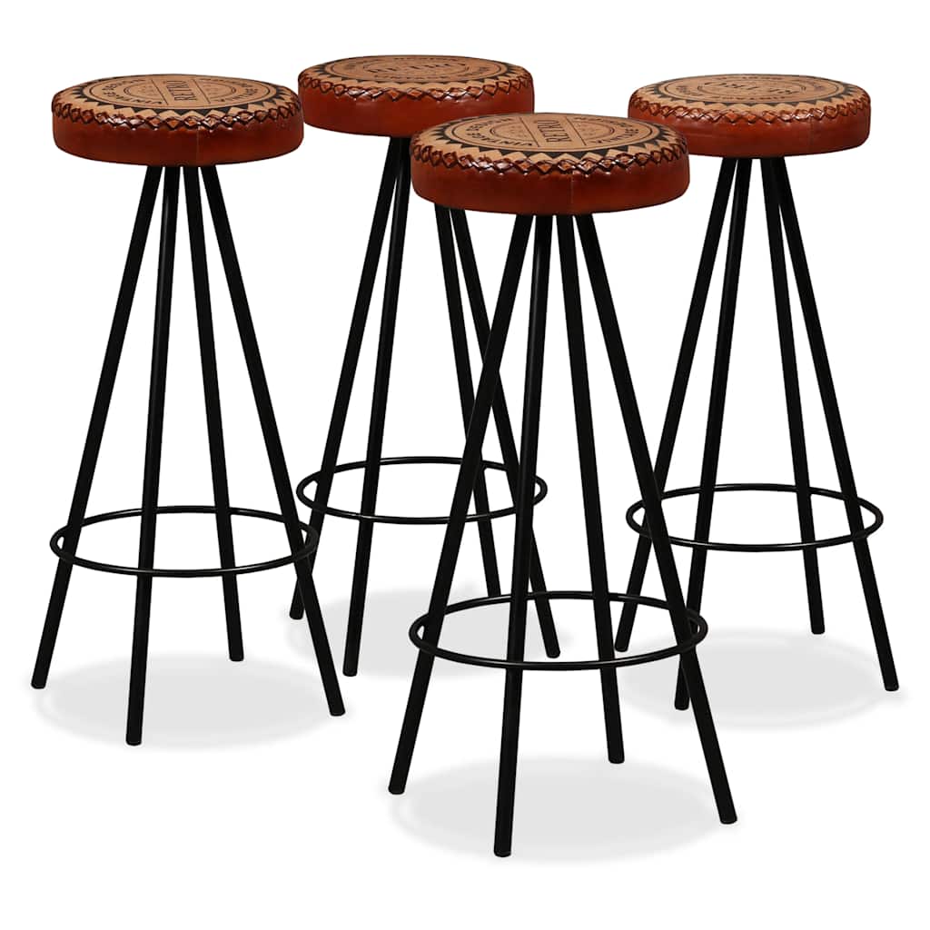 Bar-Set 3-tlg. Akazie Massivholz, Echtleder und Canvas