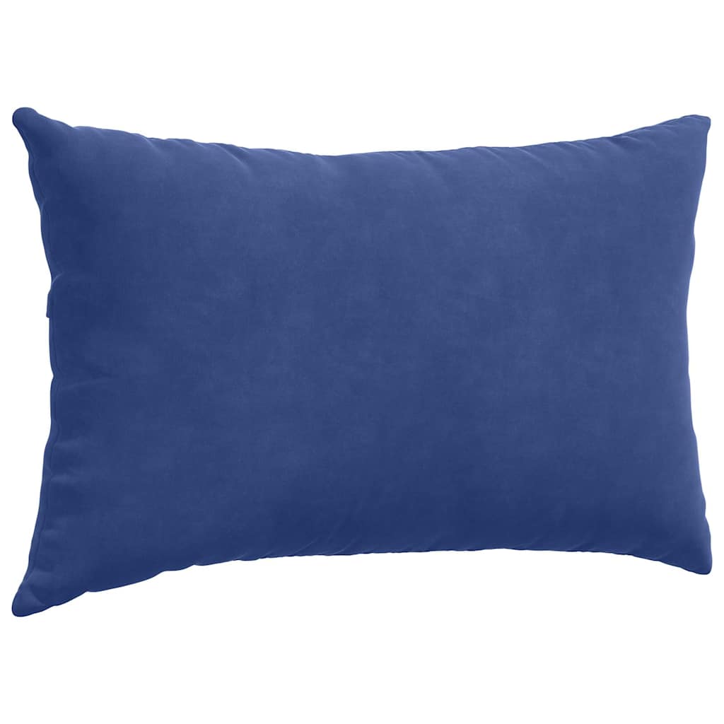Sofakissen 2 Stück Blau 50 x 30 cm Cordstoff