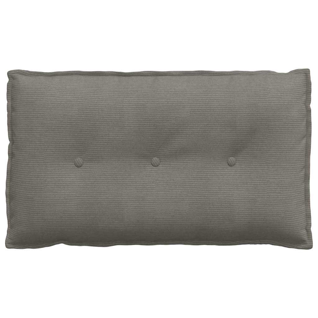 Rückenkissen Hellgrau 50 x 45 cm Cordstoff