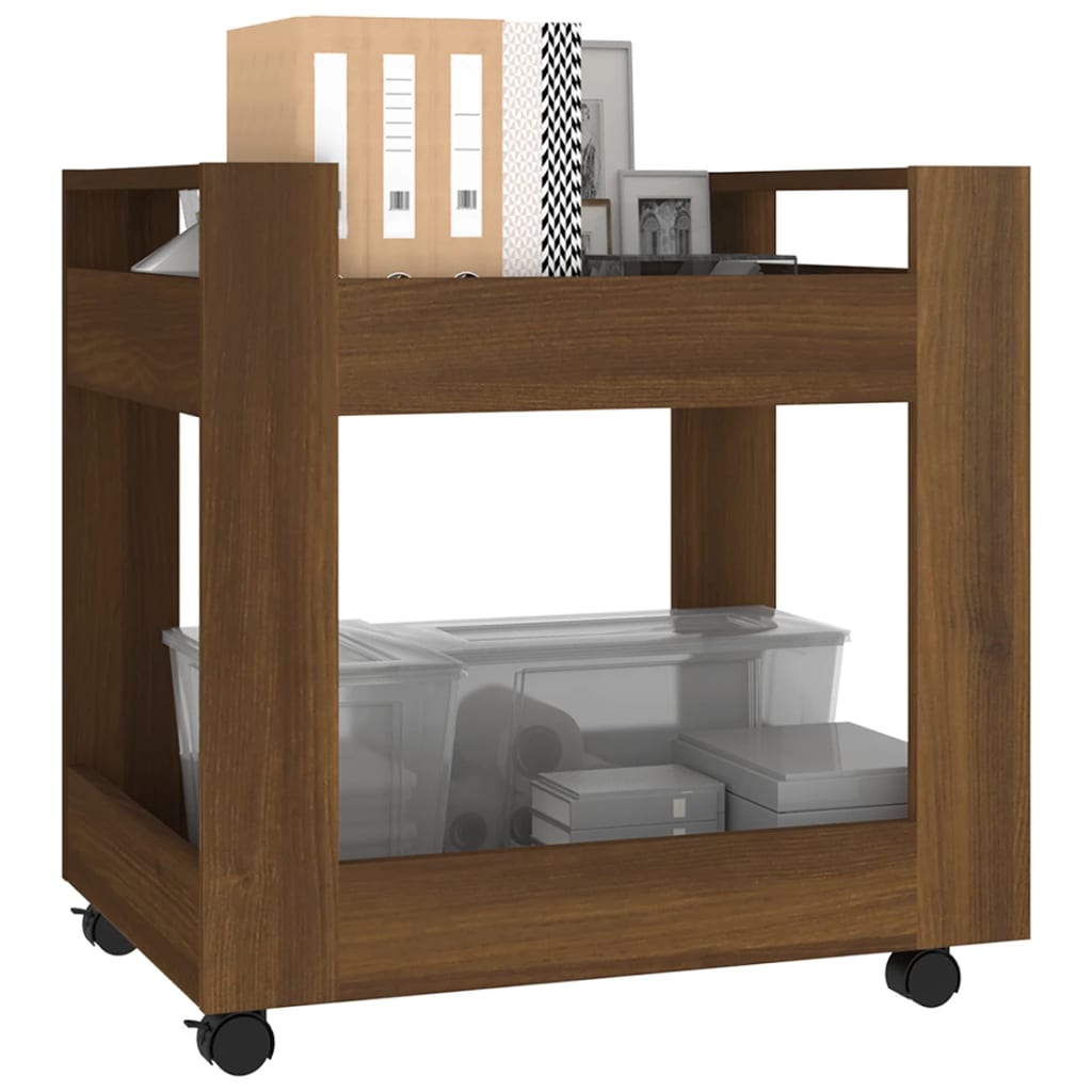 Bürowagen Weiß 60x45x60 cm Holzwerkstoff