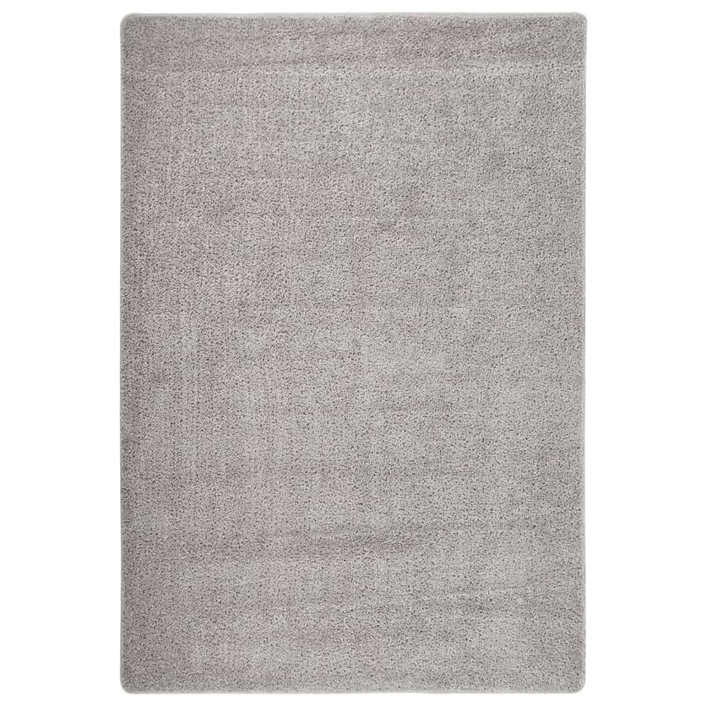 Anti-Rutsch Shaggy Teppich Dunkelgrau 200 x 200 cm PP