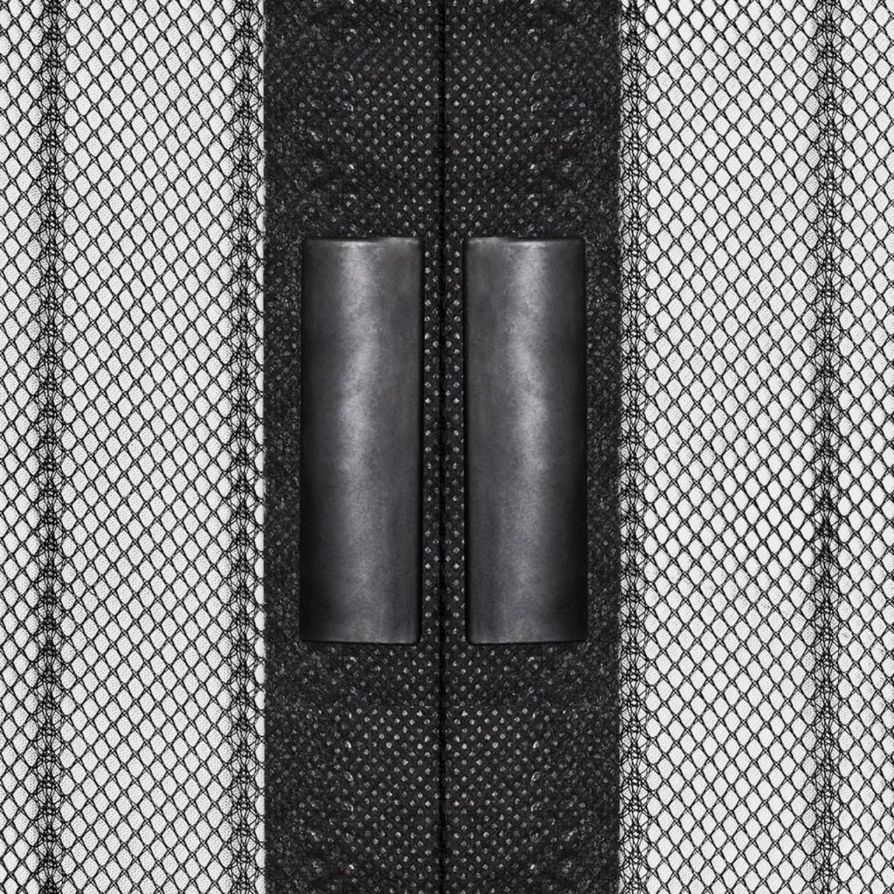 Fliegengitter-Türvorhänge 2 Stk. Magnet Schwarz 200x80 cm