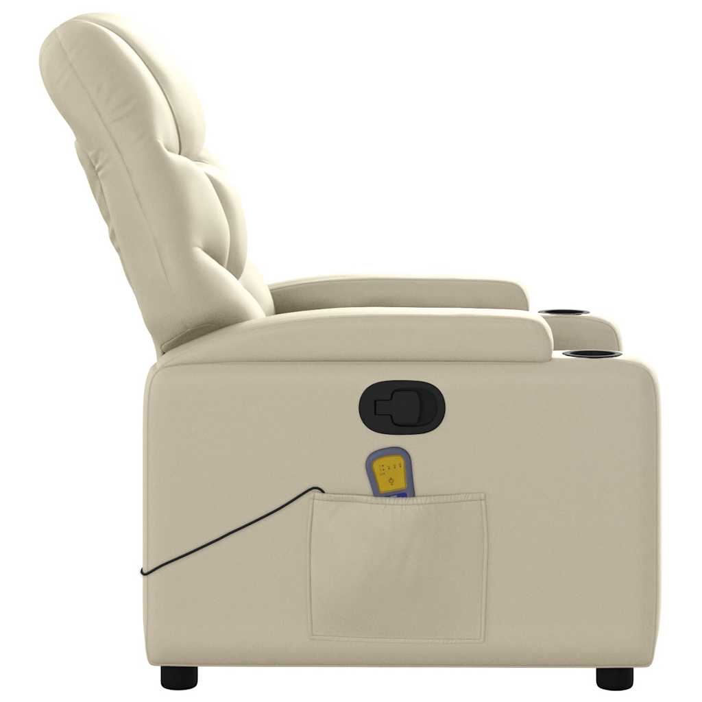 Massage-Relaxsessel, Kunstleder, Schwarz