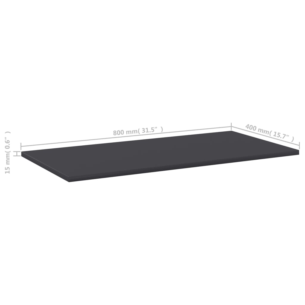 Bücherregal-Bretter 4 Stk. Weiß 40x10x1,5 cm Holzwerkstoff