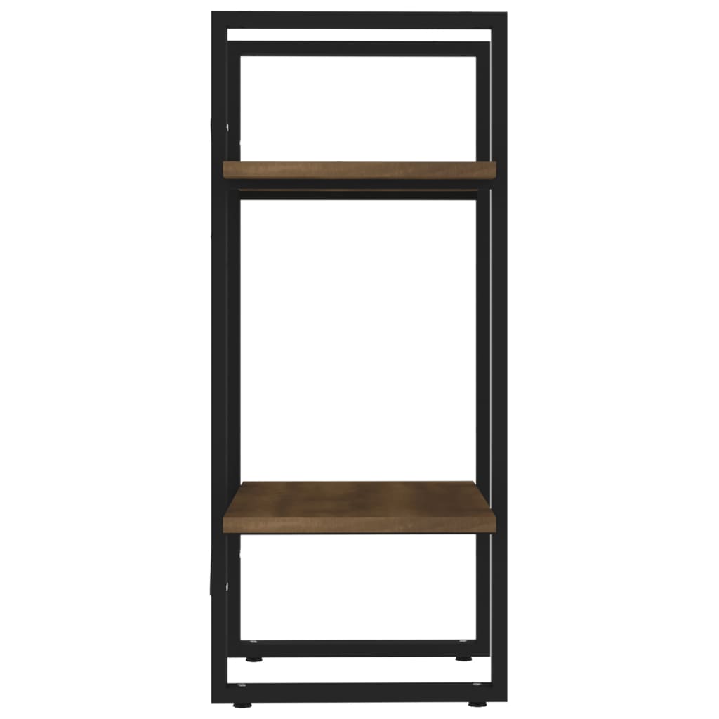 Bücherregal 2 Fächer Weiß 40x30x70 cm Holzwerkstoff