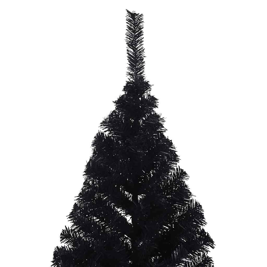 Künstlicher Halb-Weihnachtsbaum mit Ständer Grün 150 cm PVC