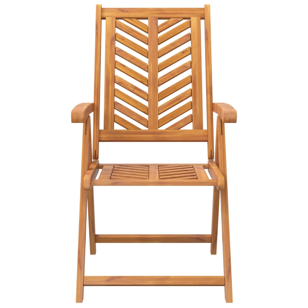 Gartenstuhl 4 pcs Braun Massivholz Akazie
