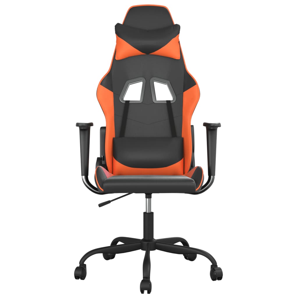 Gaming-Stuhl mit Massagefunktion Schwarz und Rot Kunstleder