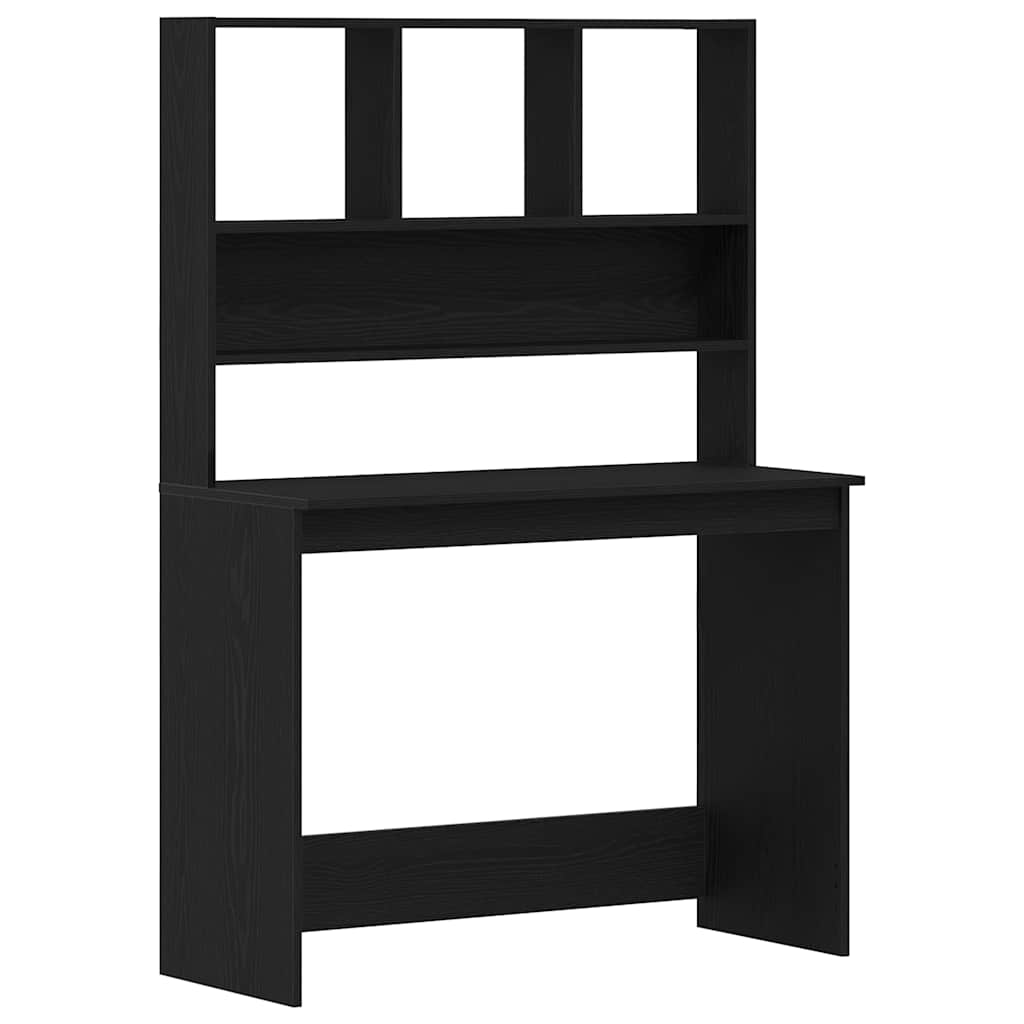 Schreibtisch mit Regal Weiß 102x45x148 cm Holzwerkstoff