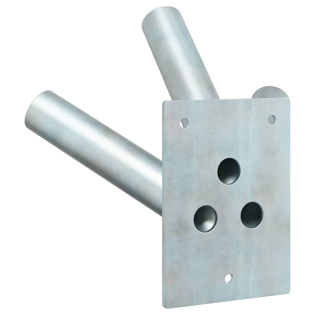 Fahnen Pole Holde Schwarz 10,5 x 7,5 x 0,25 cm Stahl