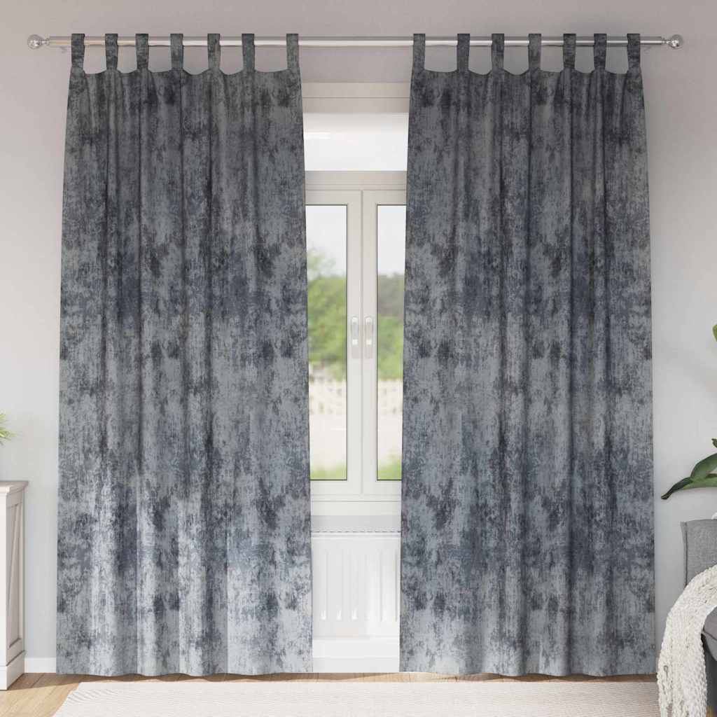 Samtvorhänge mit Vorhängen 2 pcs Weinrot 140 x 140 cm Samt