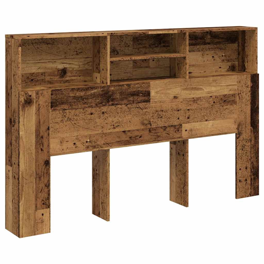 Bett-Kopfteil mit Ablagen Weiß 100x19x103,5 cm