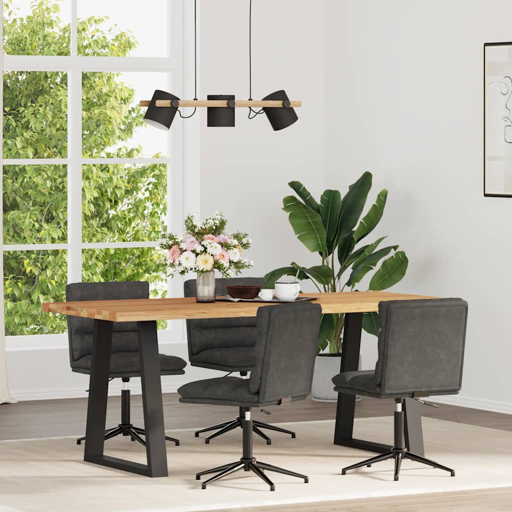 Esszimmerstühle 2 Stk. Schwarz Kunstleder